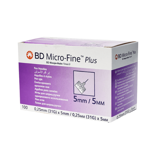 BD Micro Fine Insulin Pen Needles, 31g 5mm