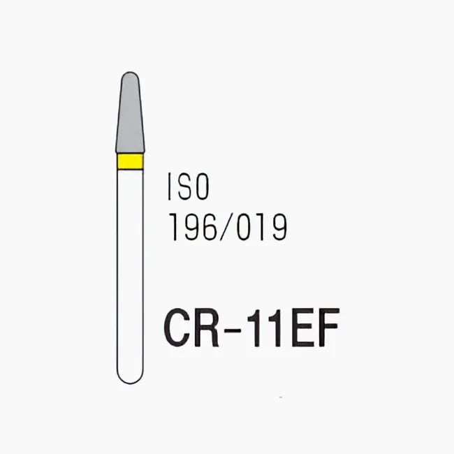 نهاية تيبر مستديرة أو شكل تحضير الحشوة CR-11EF، خشونة فائقة النعومة، 196/018