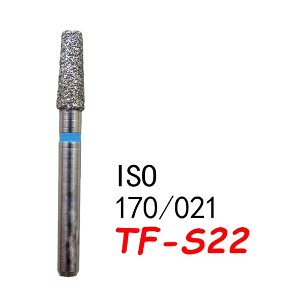 Straight Taper Flat End Short TF-S22, Standard Grit, 170/021