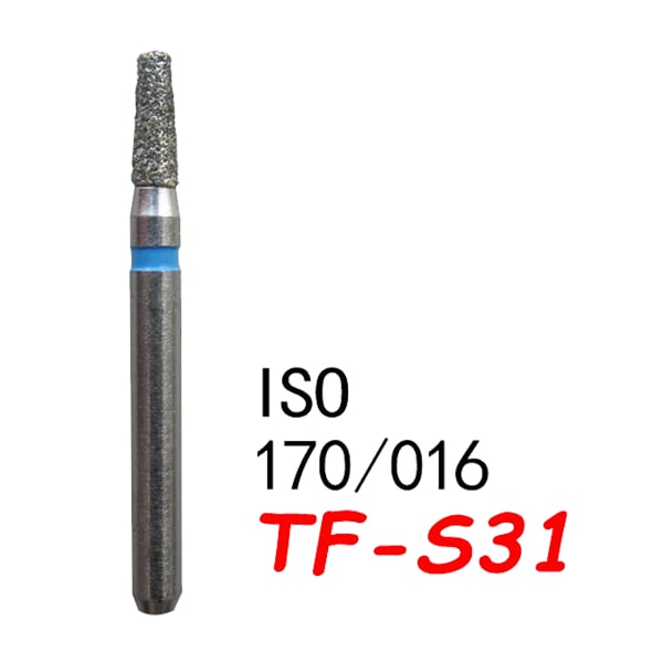 Straight Taper Flat End Super Short TF-S31, Standard Grit, 170/016